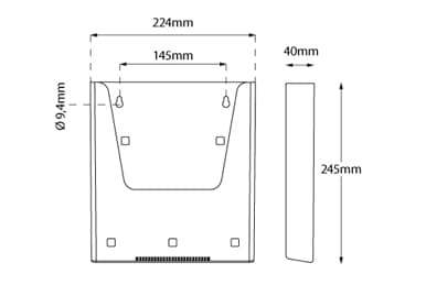 Porta Folhetos Vertical — imagem 1